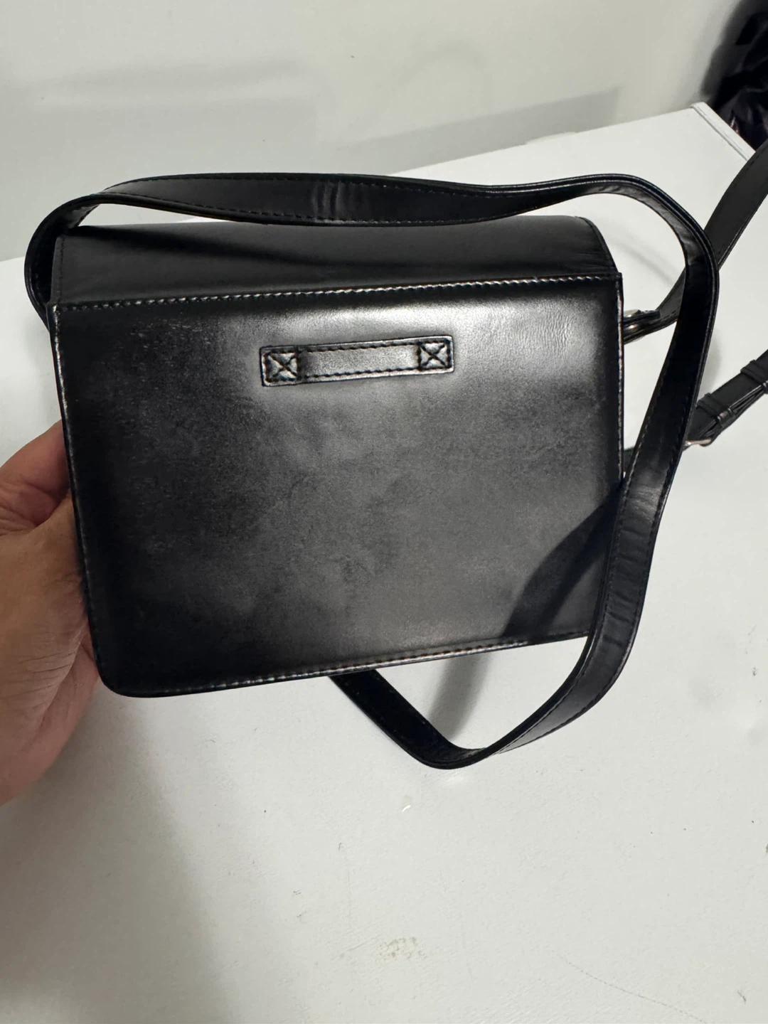 Vintage Jean Paul Gaultier Black Leather Shoulder Bag - photo 3