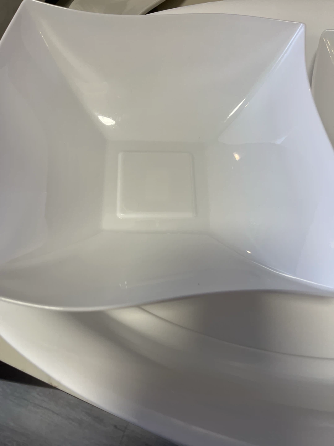 White Serving Platter and Divided Bowl Set - photo 2