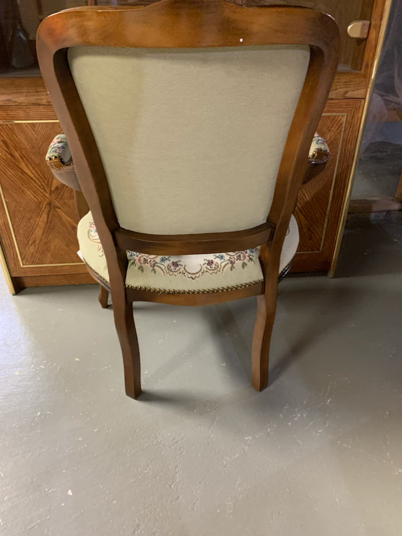 Tapestry Accent Chair with Vintage Scene - photo 2