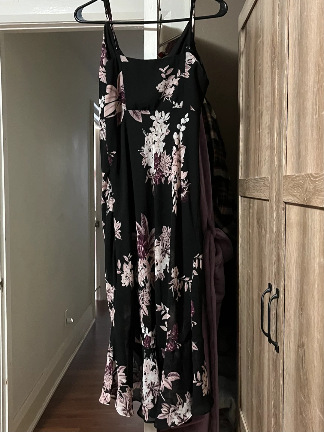Le Château Black Floral Midi Dress - photo 2