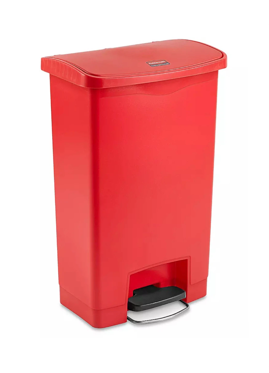 Rubbermaid Slim Jim 8 Gallon Red Step-On Trash Can - photo 2
