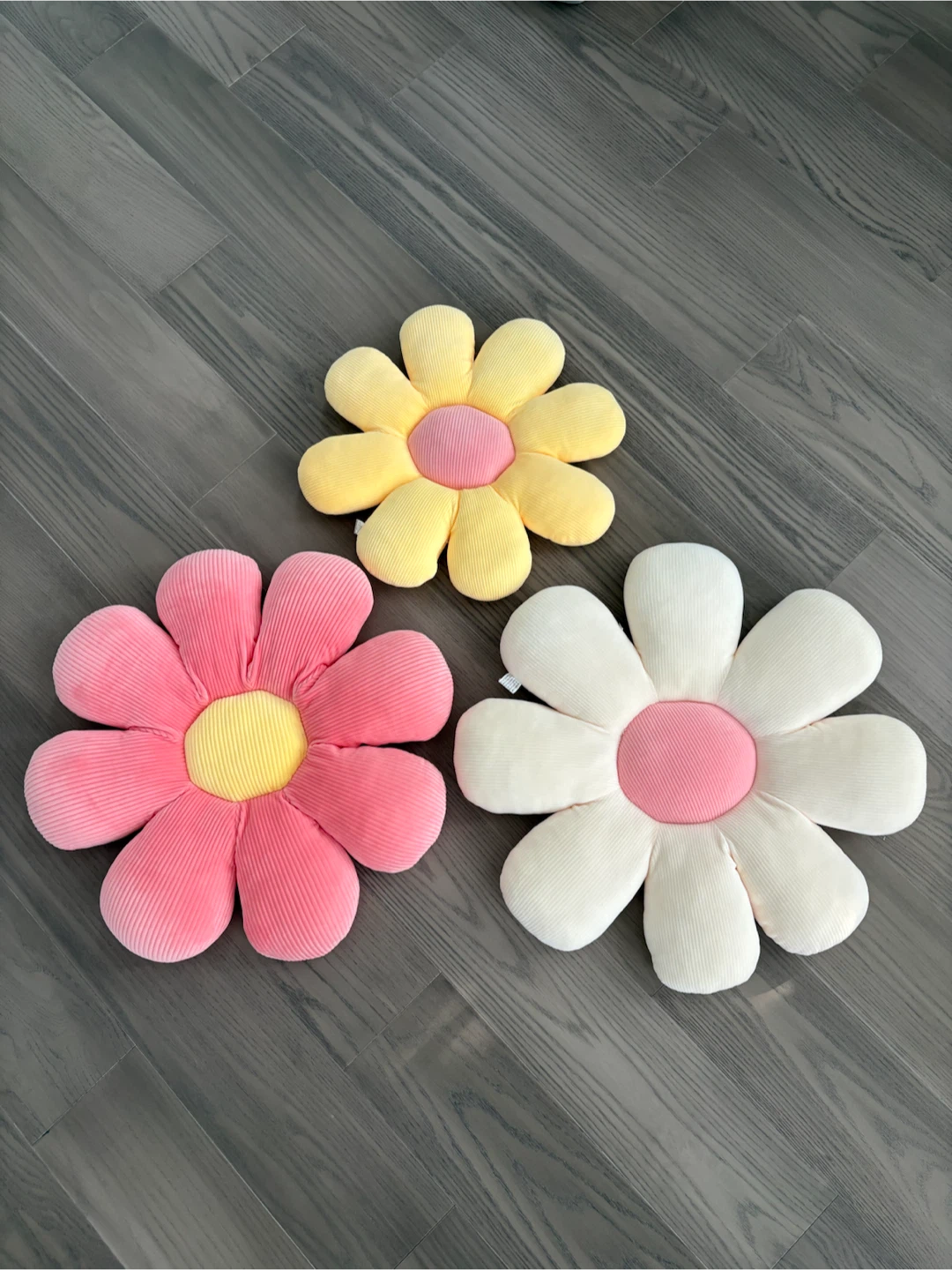 Set of 3 Flower Cushions