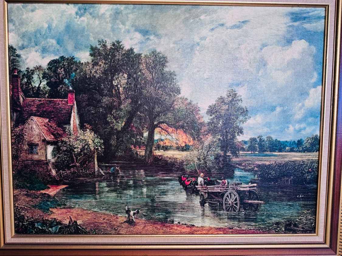 Vintage Landscape Painting in Ornate Frame - photo 4