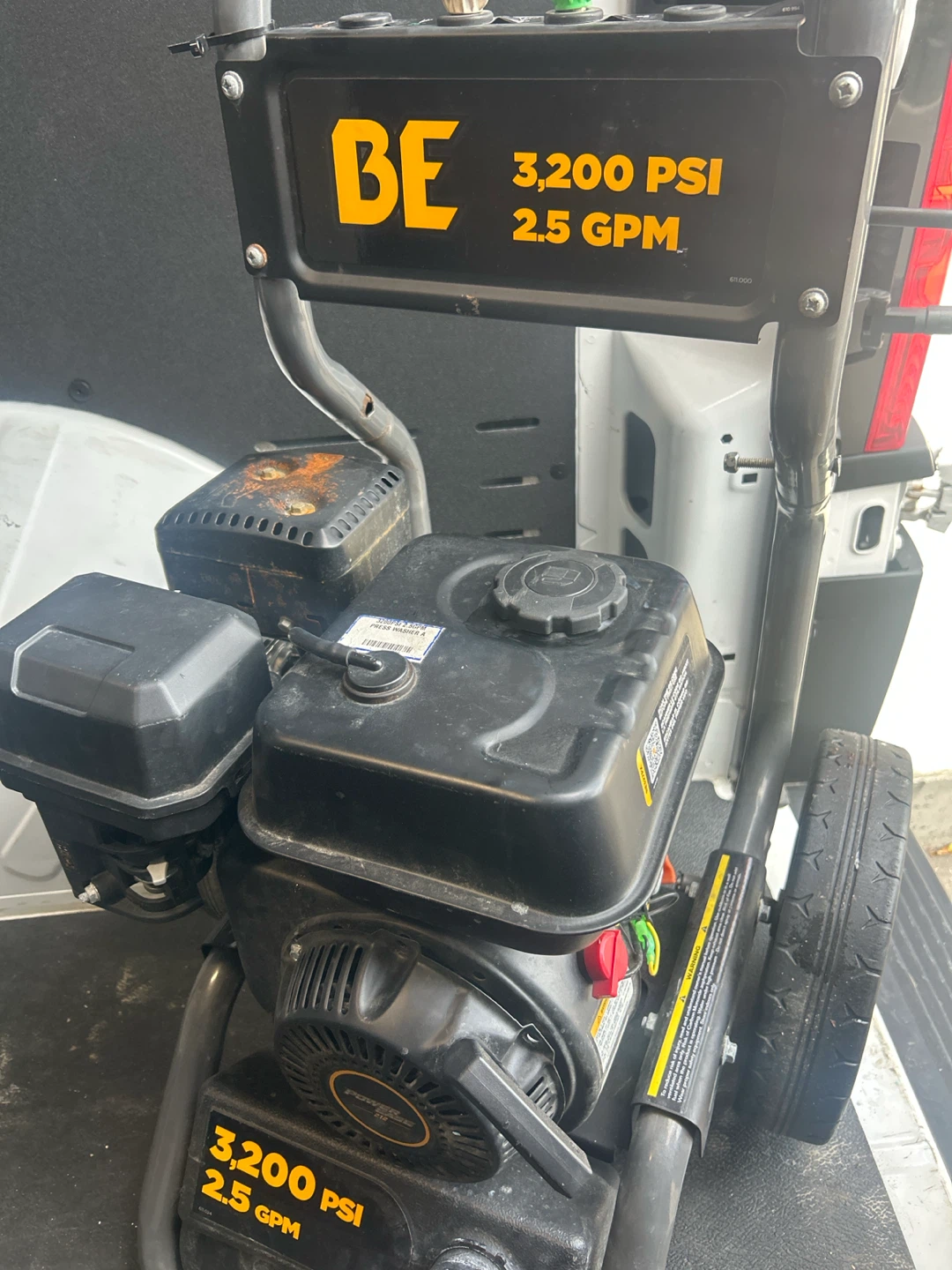 BE 3200 pressure washer