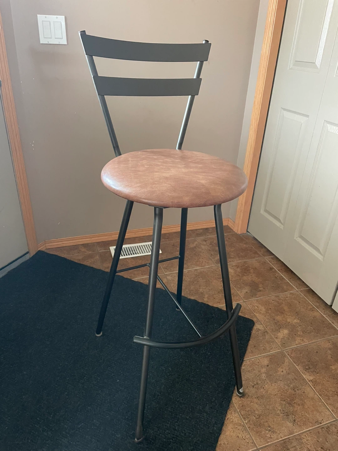 Bar Stool - Faux Leather Seat