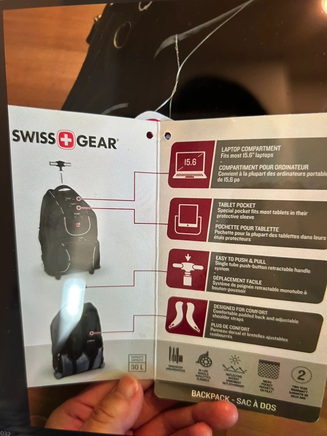 Swiss Gear Rolling Backpack for 15.6" Laptops - photo 4