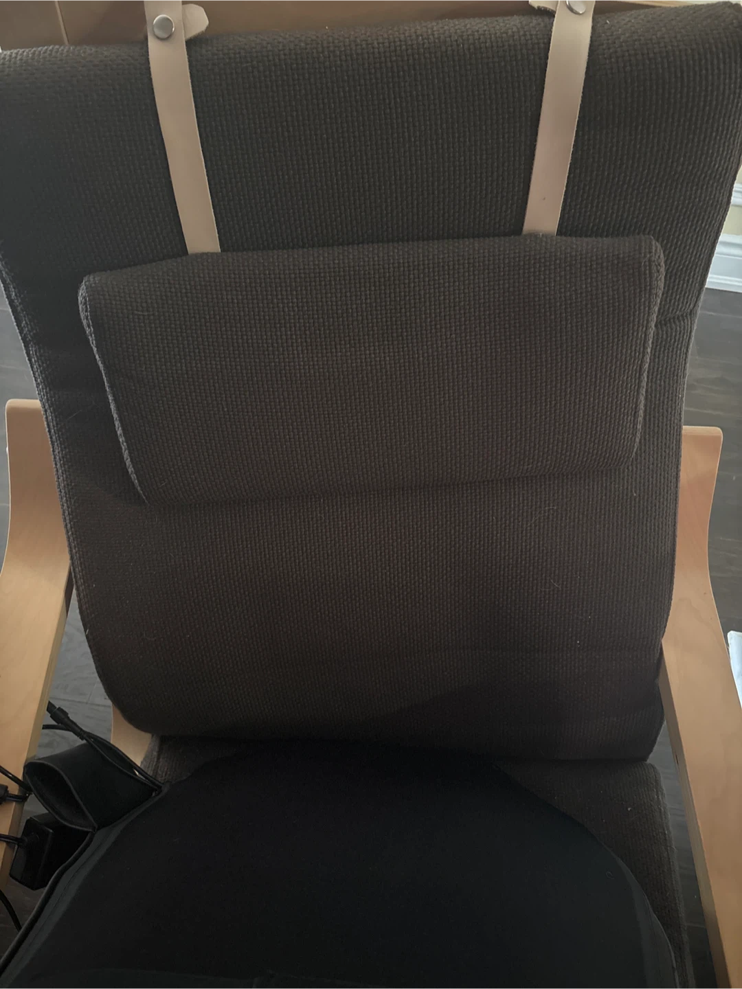 Dark Brown Upholstered Accent Chair