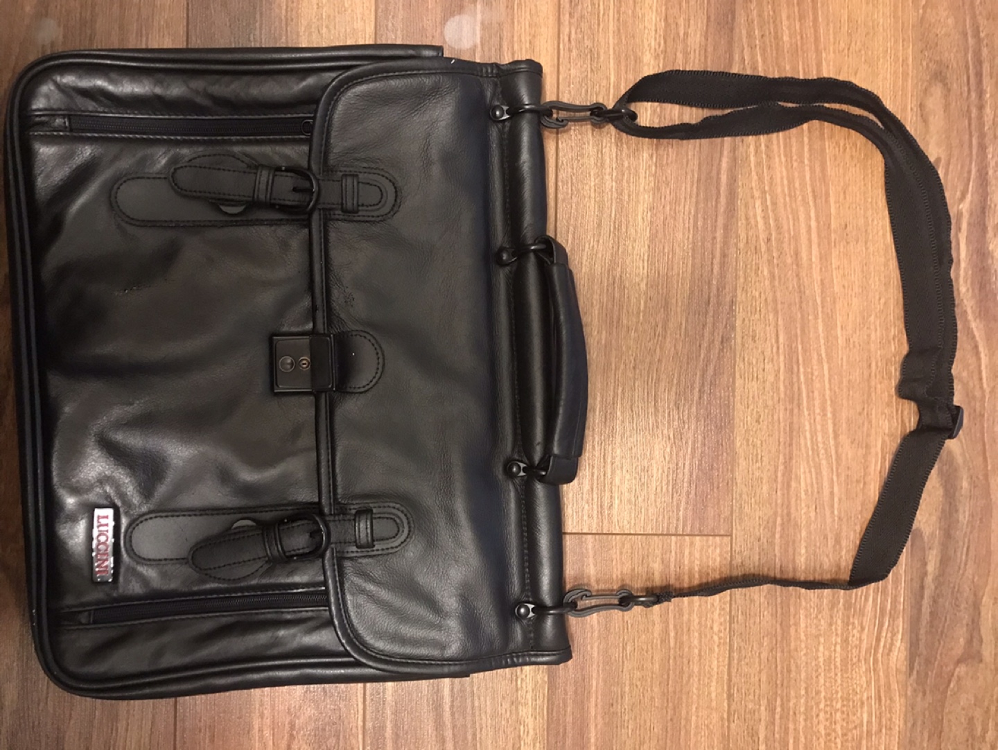 Black Leather Briefcase