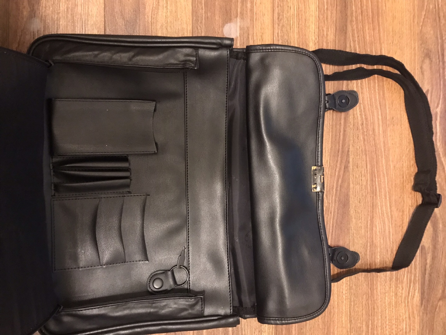 Black Leather Briefcase - photo 2