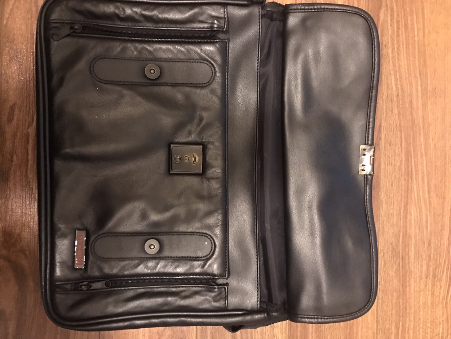 Black Leather Briefcase - photo 3