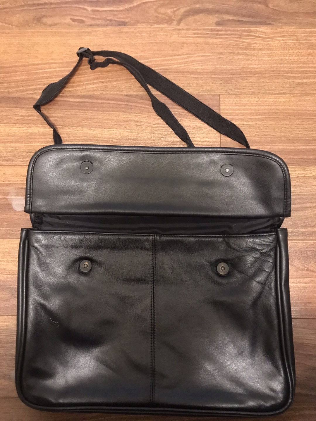 Black Leather Briefcase - photo 4