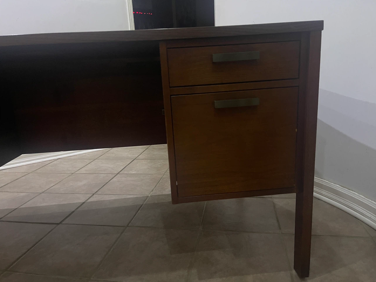 Wooden Desk with Drawers - photo 3