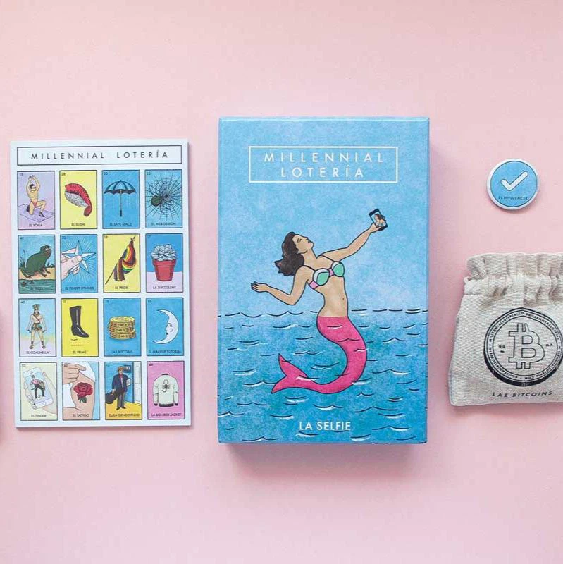 Millennial Lotería - Mexican Bingo Party Board Game - photo 2