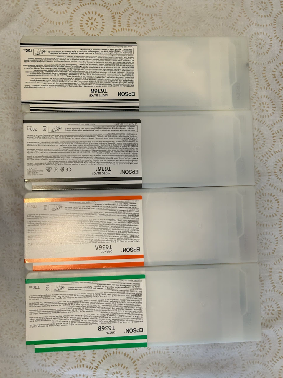 4 Genuine Epson 700ml Inks (Full) - Stylus Pro 9900 / 7900 -