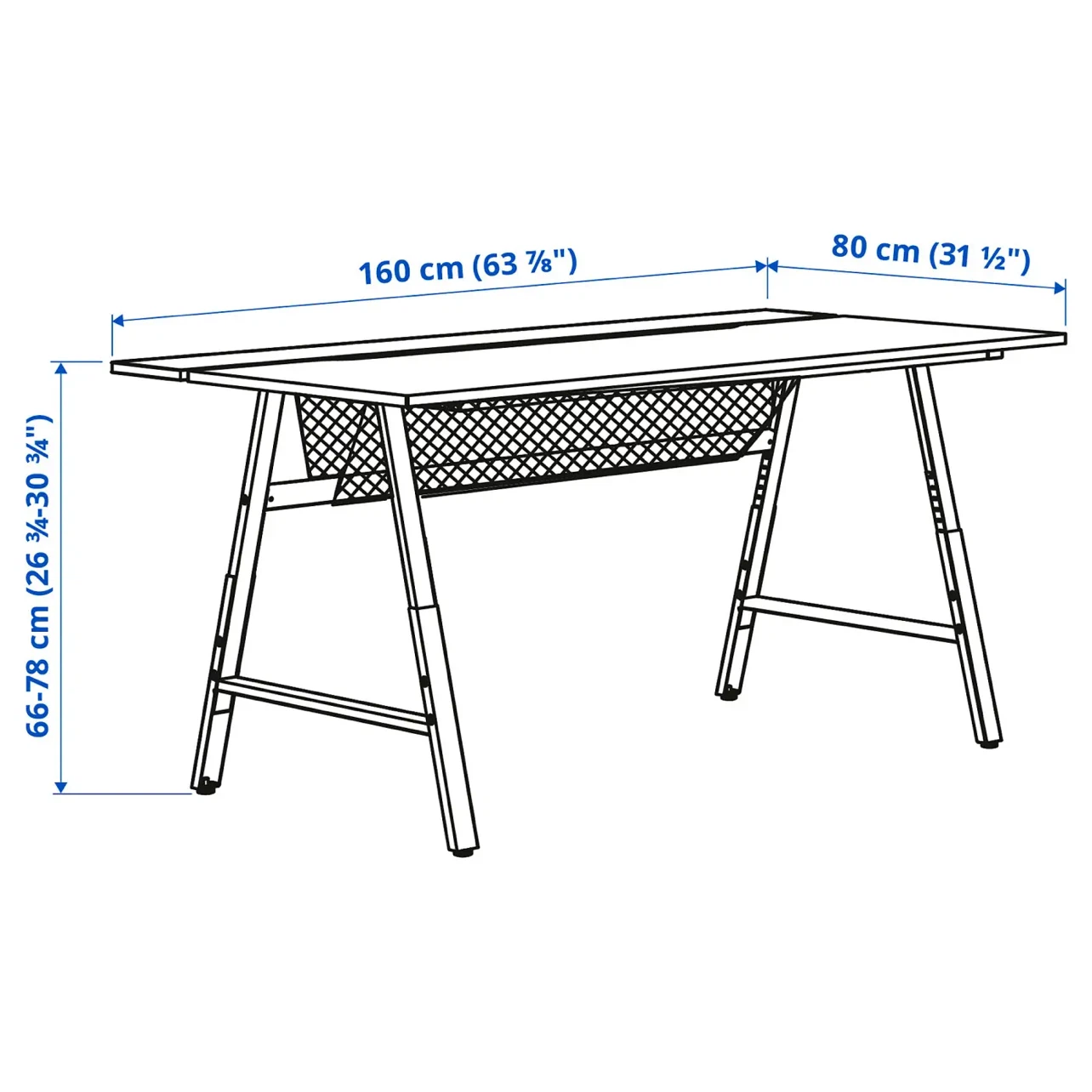 IKEA UTESPELARE Gaming Desk - White - photo 2