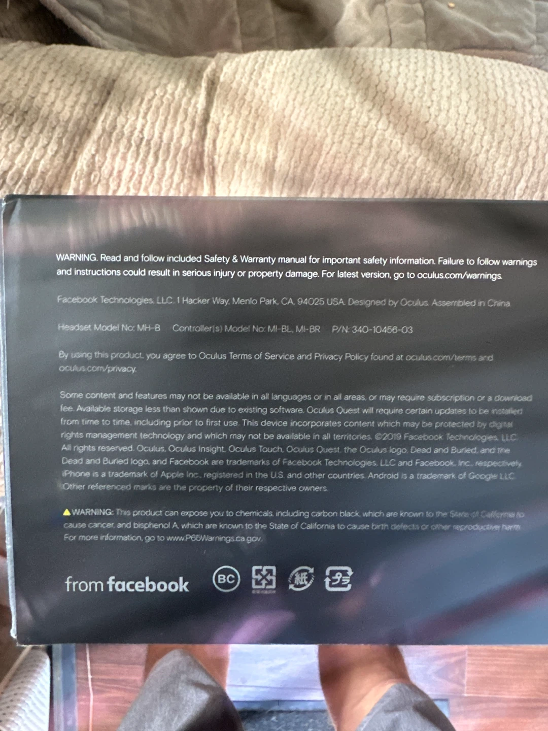 Oculus Quest 128GB VR Headset - photo 3