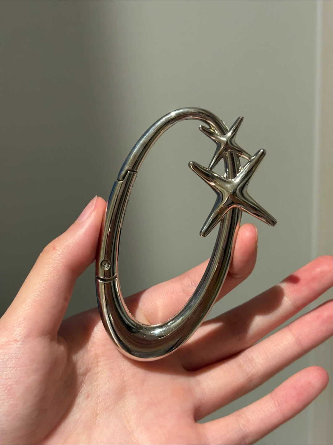 Silver Star Charm Carabiner