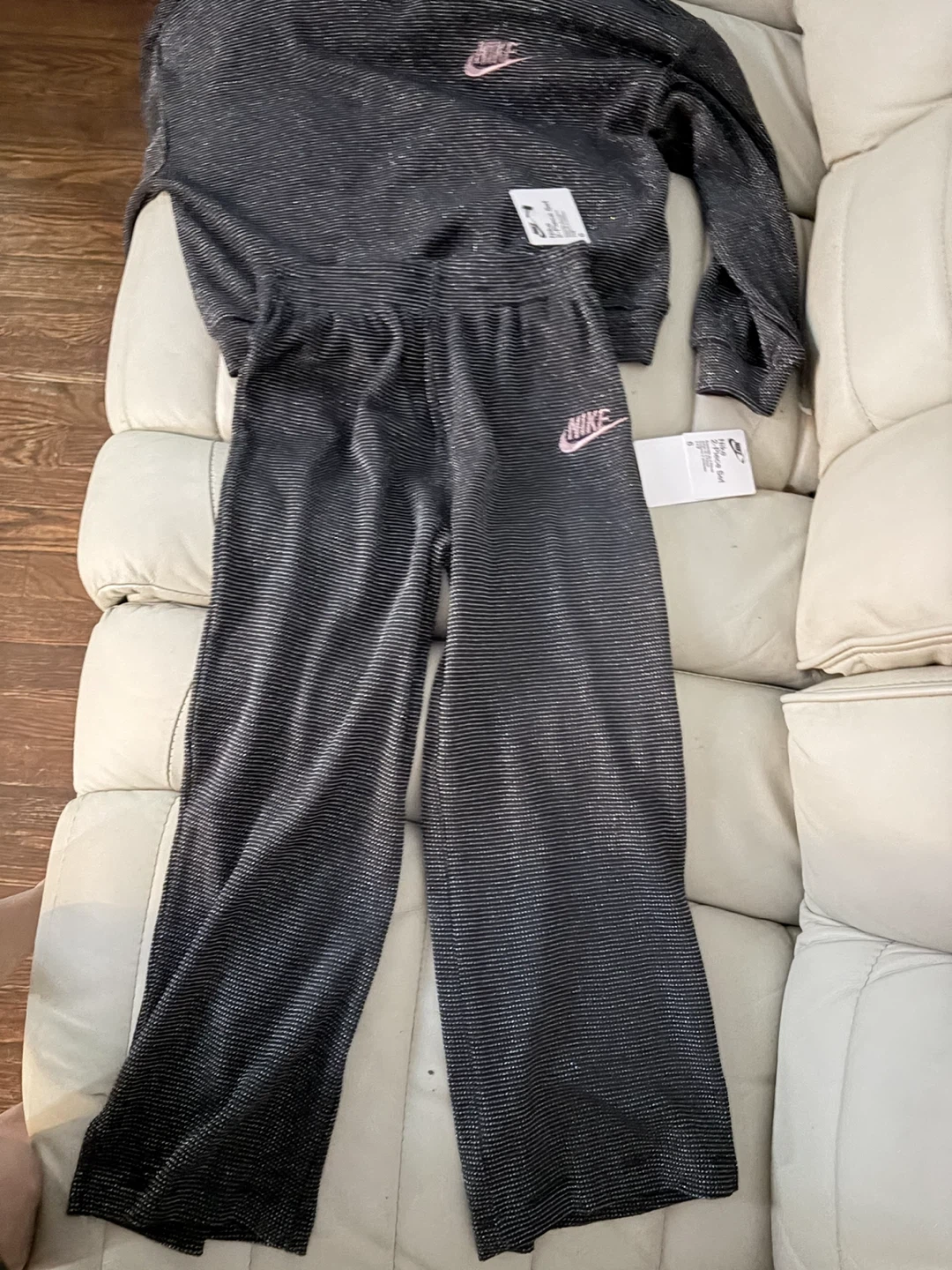 Nike Girls Sparkle S Sweatshirt and Pants Set