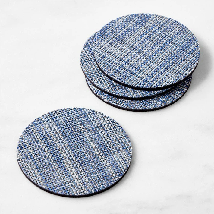 🆕 Chilewich Mini Basketweave Coasters - Set of 4