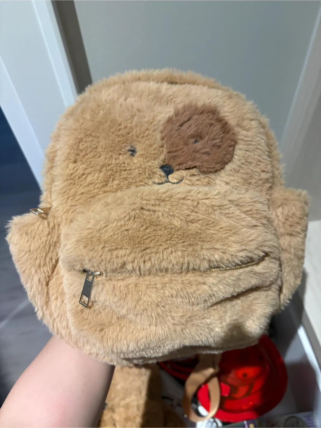 Fluffy Dog Face Backpack - photo 2