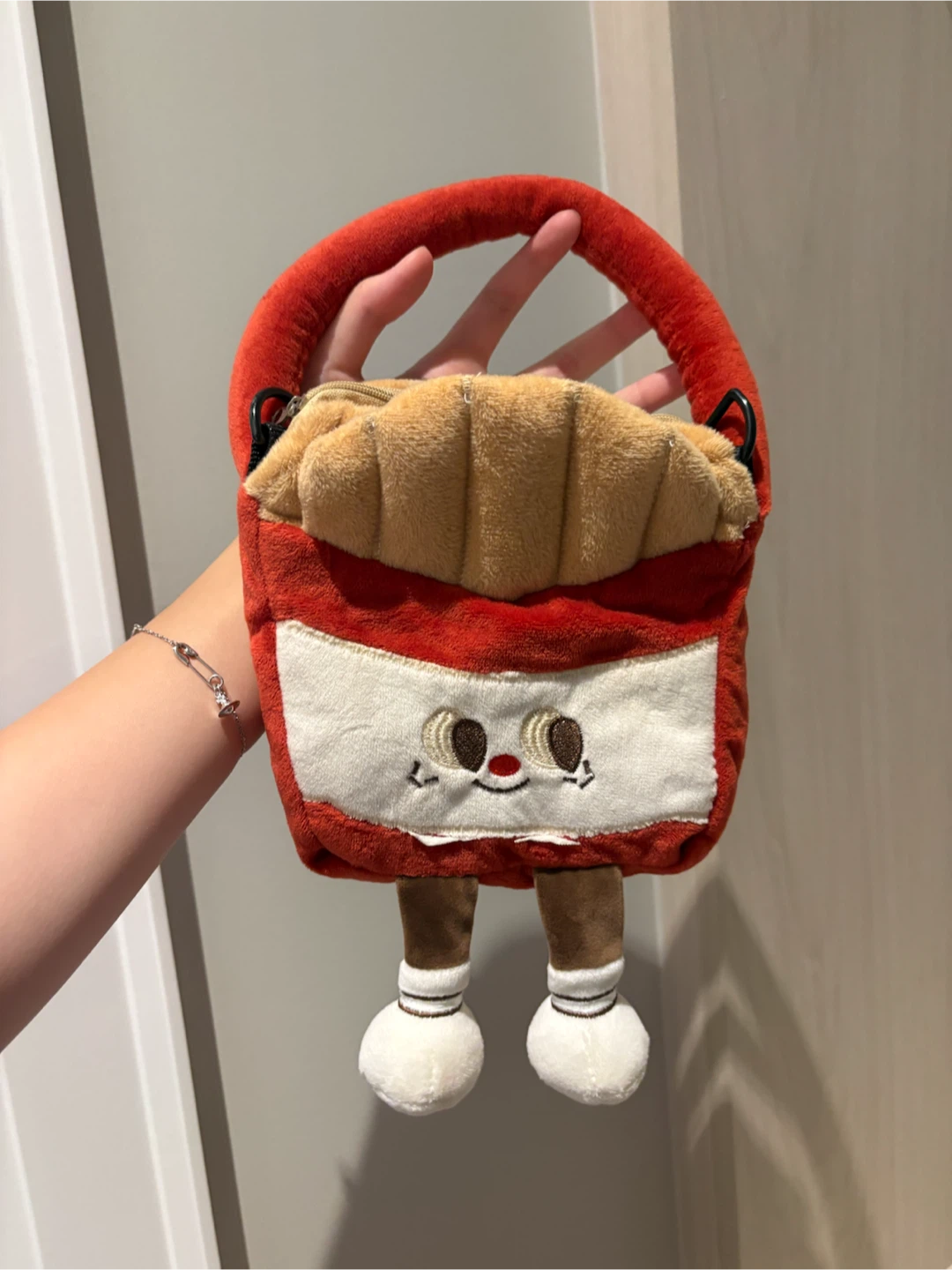 Plush French Fry Bag with Handle