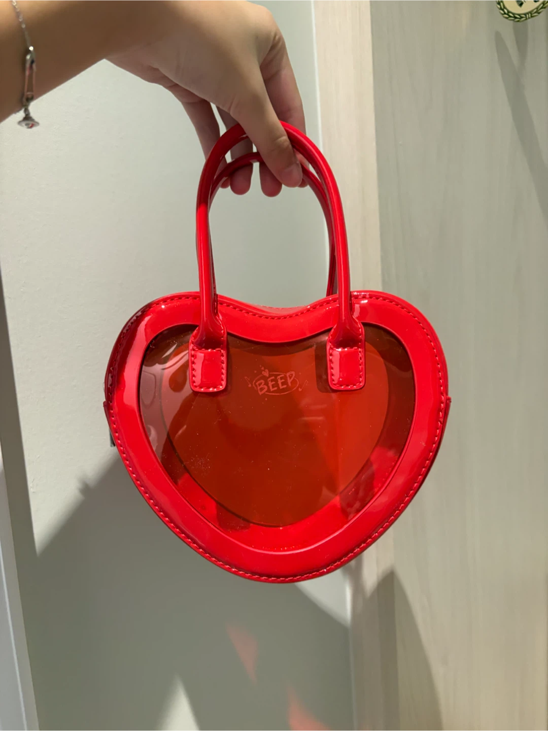 Red Heart shaped purse