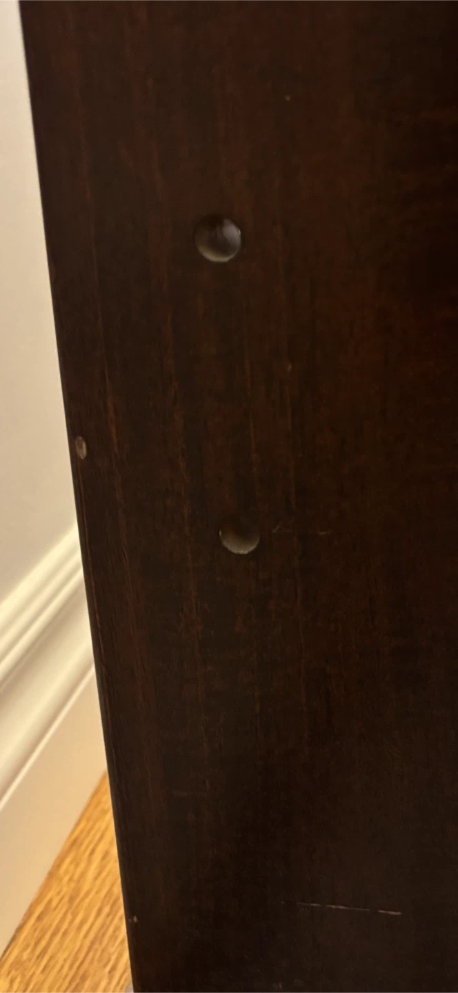Dark Brown Wooden Headboard - photo 2
