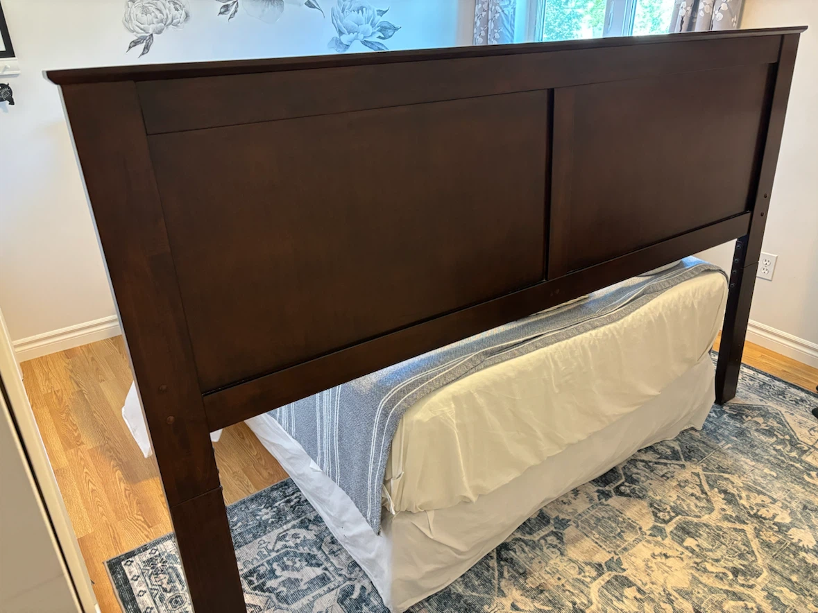 Dark Brown Wooden Headboard - photo 3