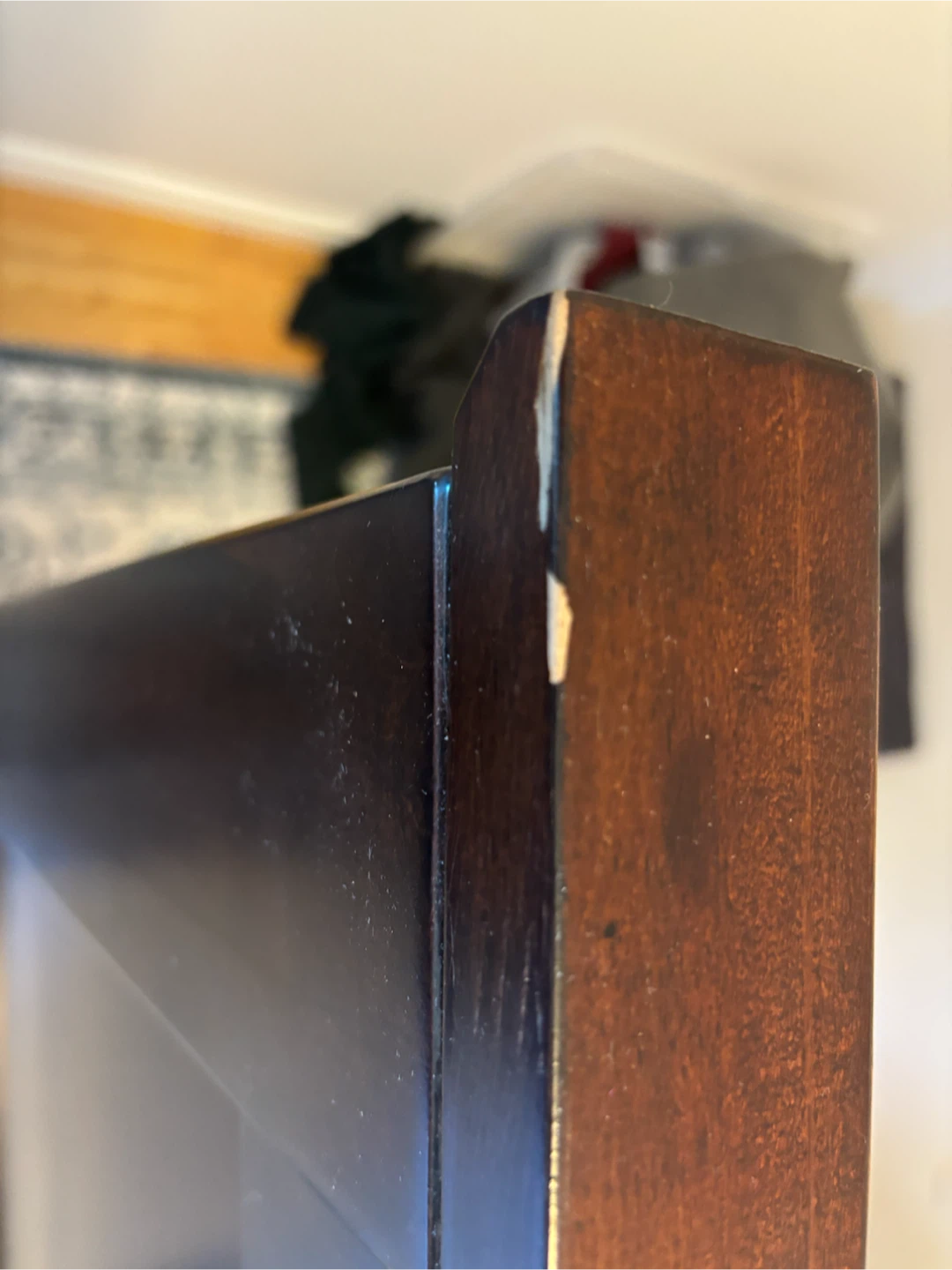 Dark Brown Wooden Headboard - photo 4