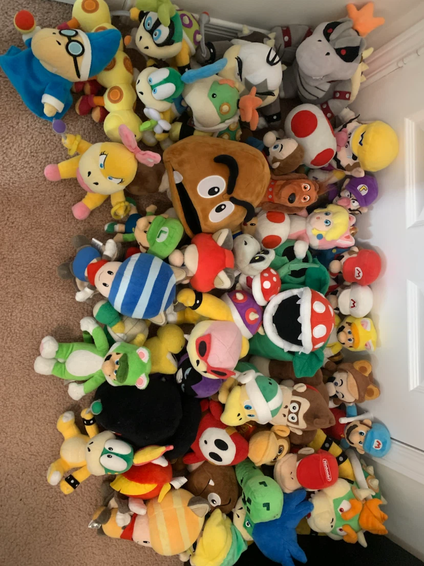 Super Mario plushies