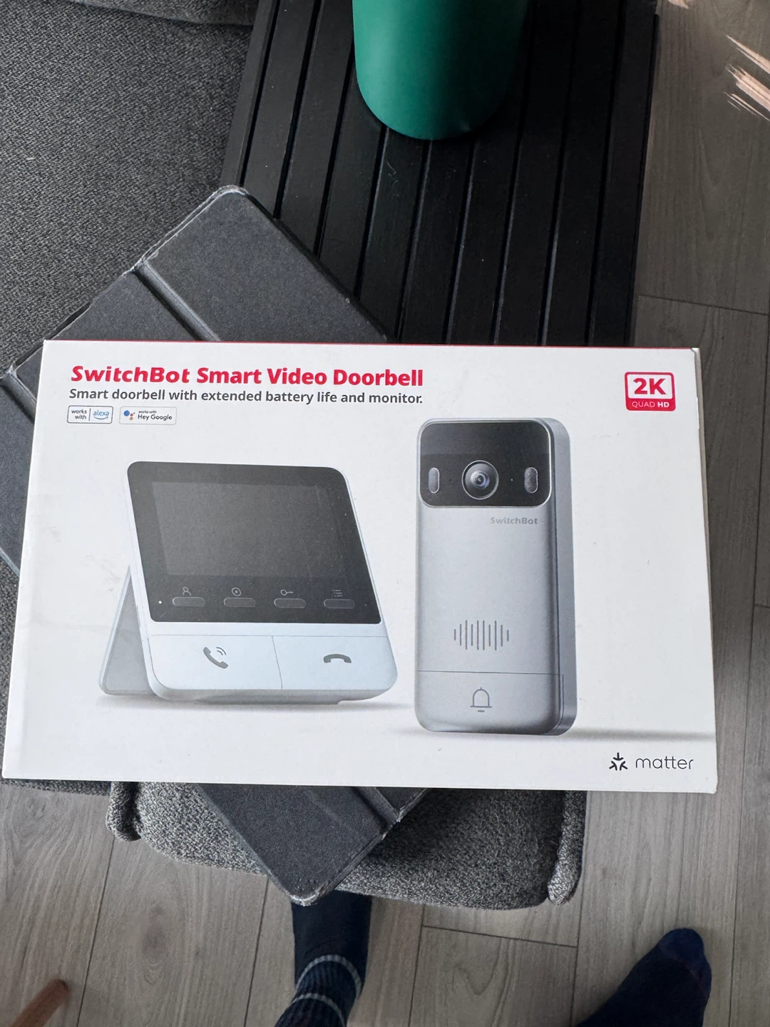 SwitchBot Smart Video Doorbell 2K Quad HD