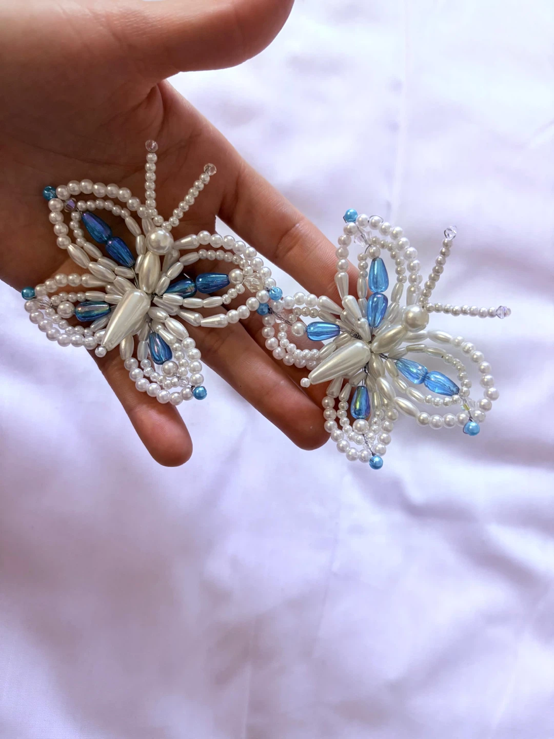 Handmade Beaded Hair Clips Tembleque - photo 2