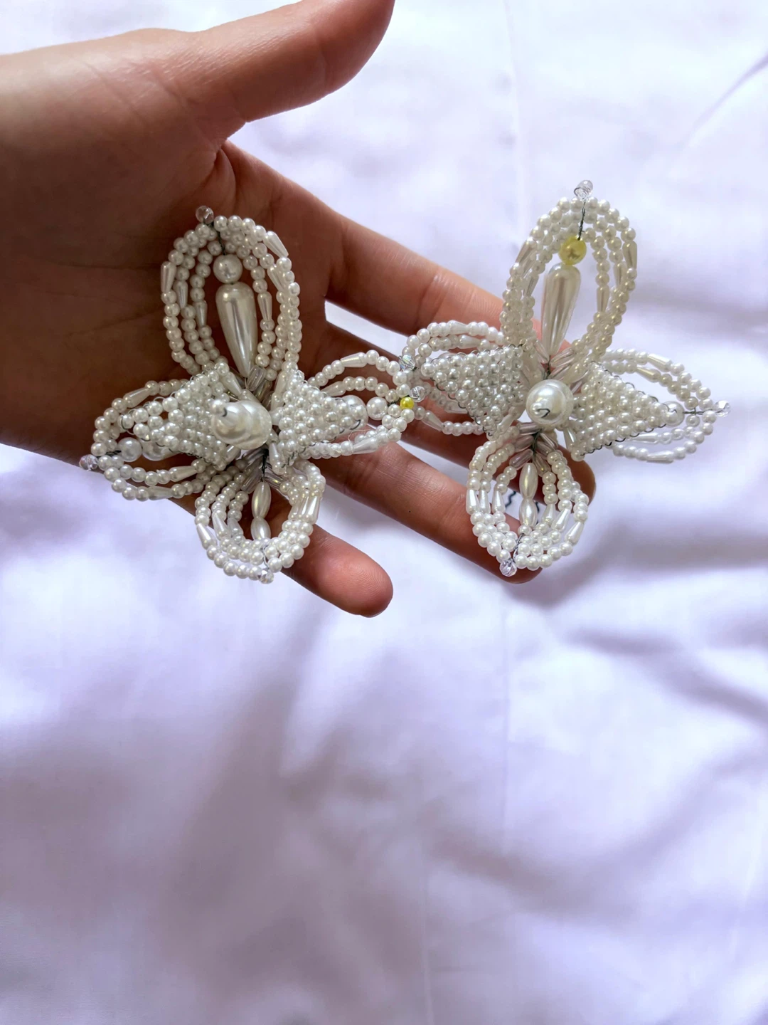 Handmade Beaded Hair Clips Tembleque - photo 3