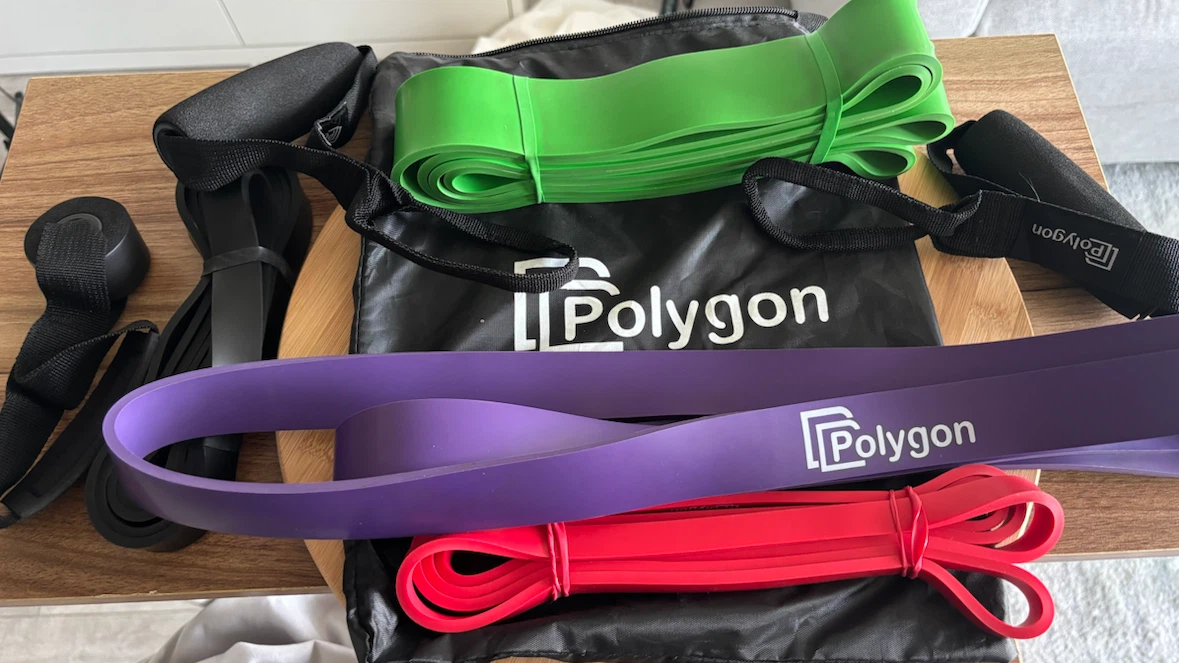Polygon Resistance Bands Set with Bag and Accessories