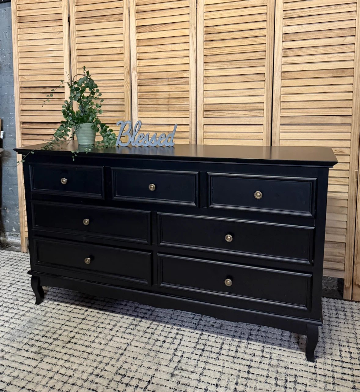 Black 7-Drawer Dresser - photo 2