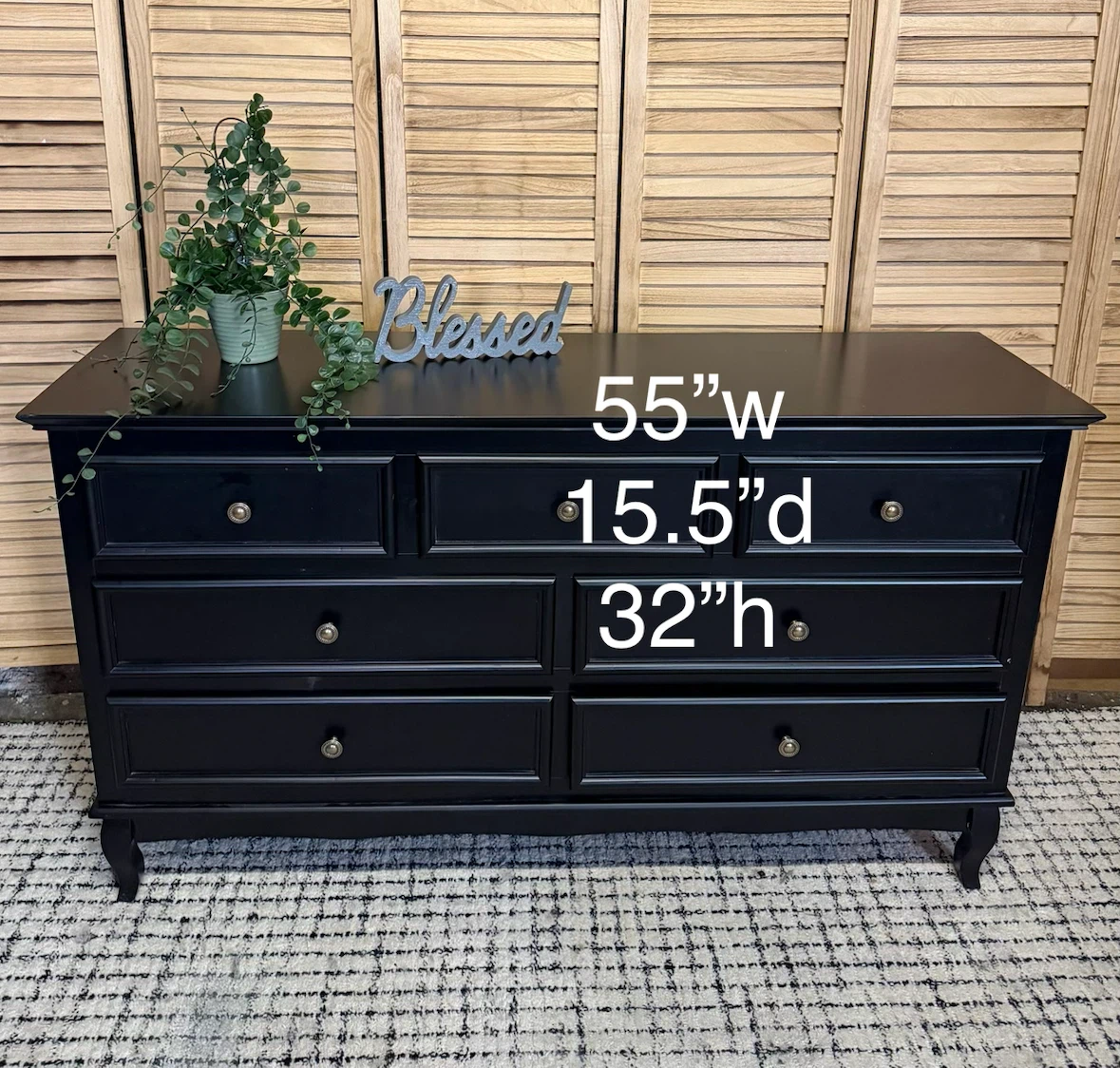 Black 7-Drawer Dresser - photo 5