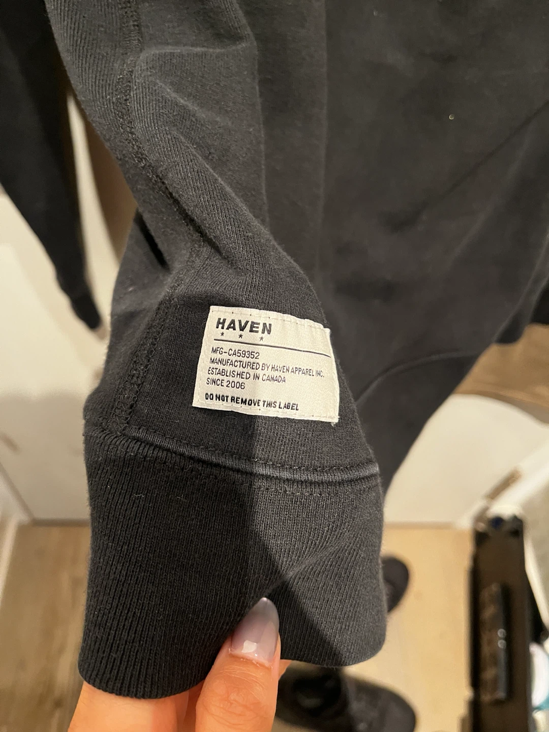HAVEN Black Hoodie (size M women) - photo 4