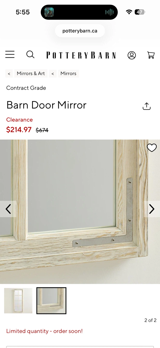 Pottery Barn Mirror - Brand New - photo 3