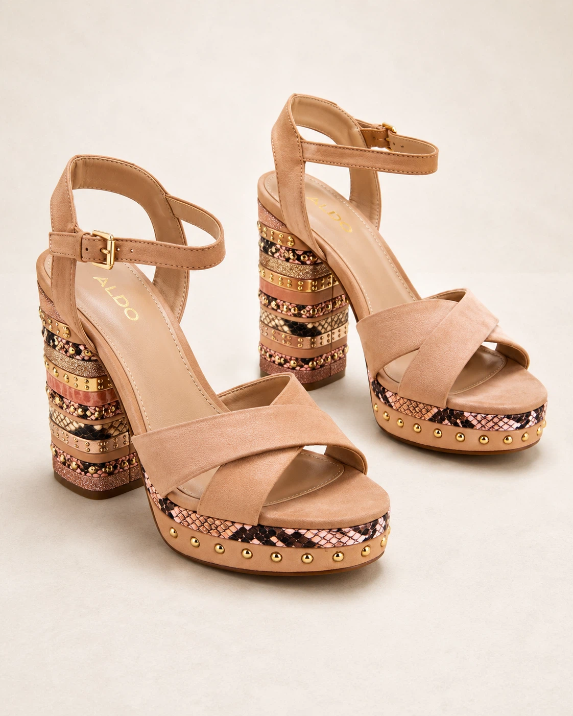 ALDO Women's Nude Platform Heeled Sandals - photo 3
