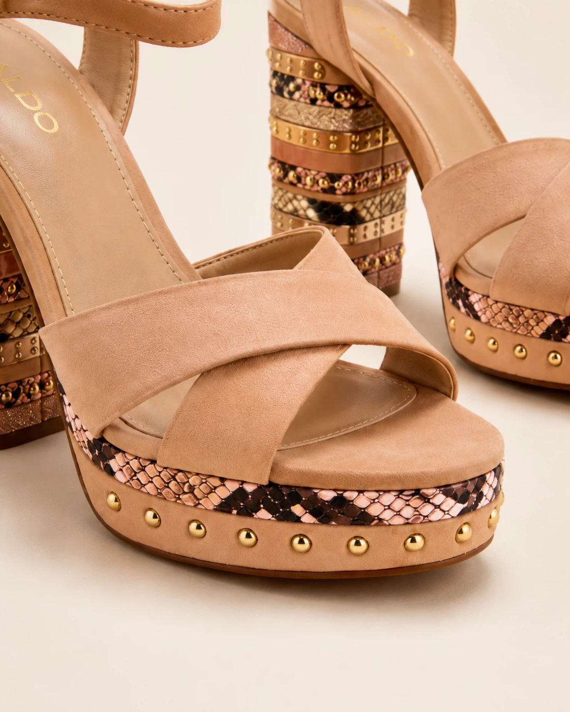 ALDO Women's Nude Platform Heeled Sandals - photo 5