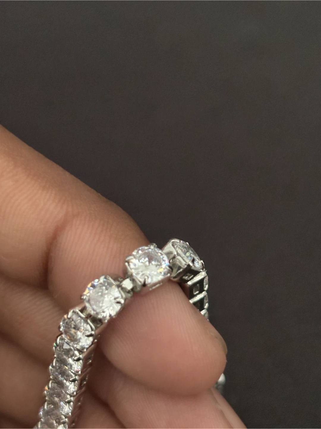 Silver Tennis Bracelet with Cubic Zirconia - photo 5