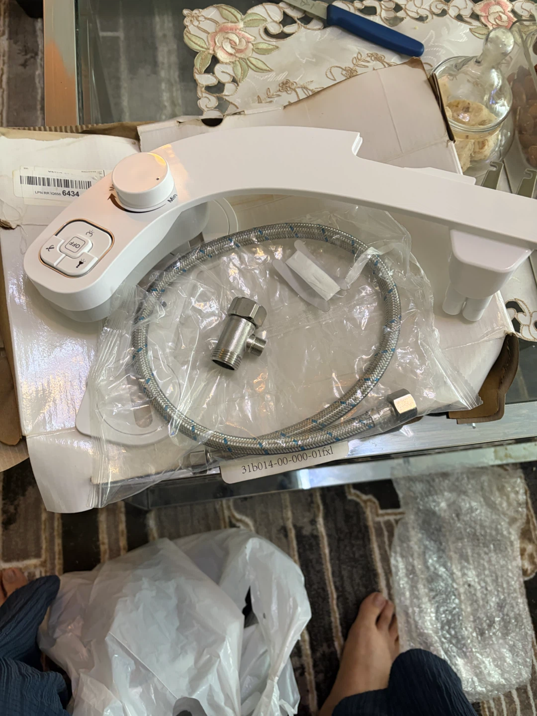 White Bidet Attachment for Toilet
