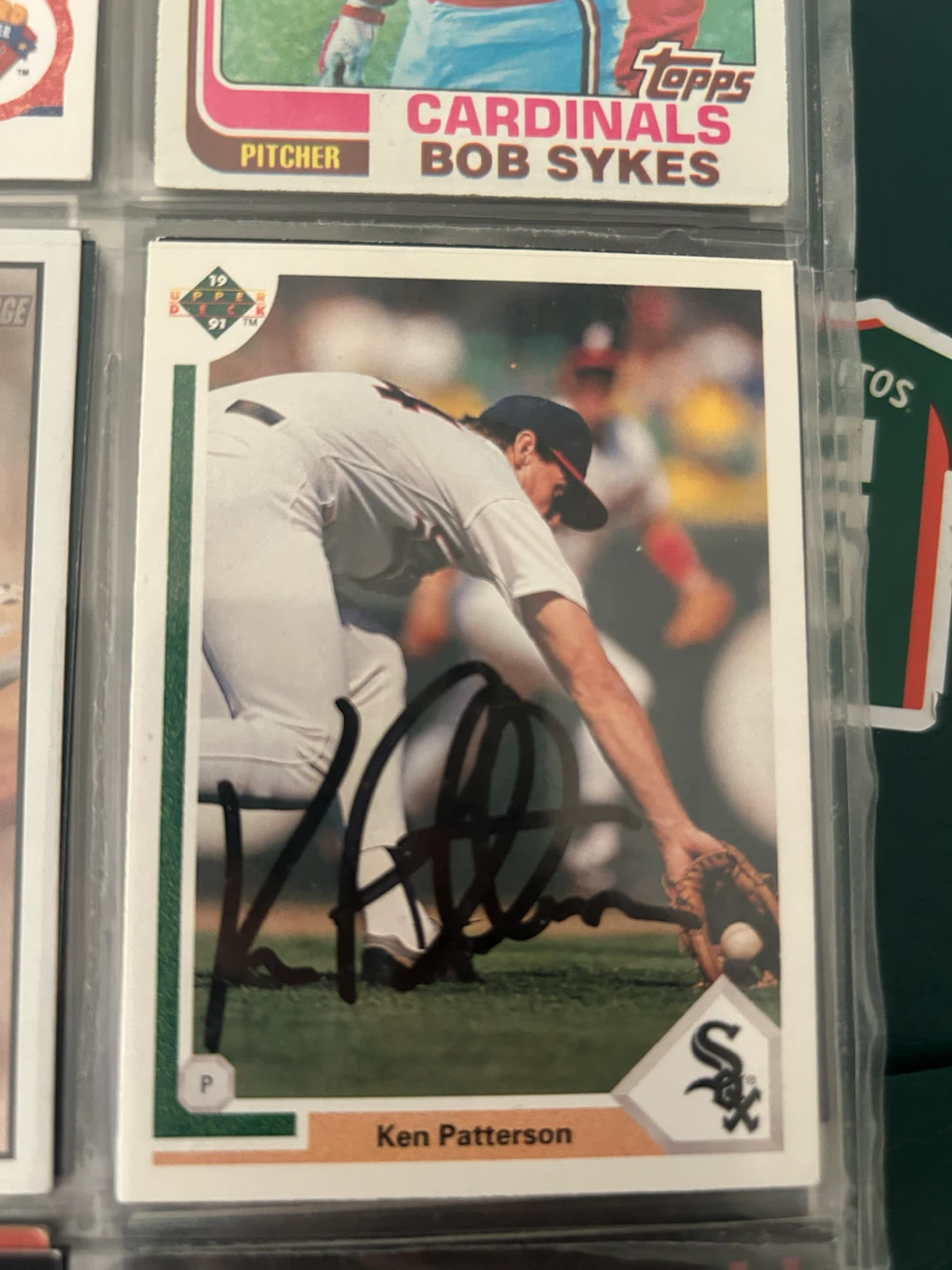 1991 Upper Deck Ken Patterson Autographed Baseball Card