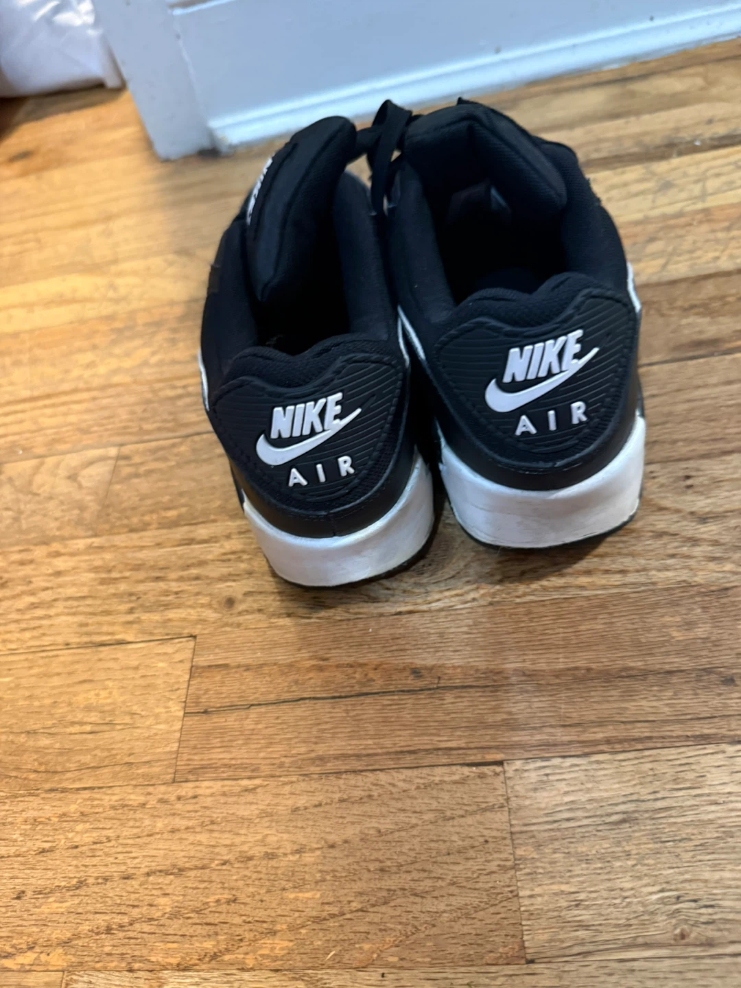 Nike Air Max 90 DH8010-002 Black White Shoes Size US 8.5 - photo 3