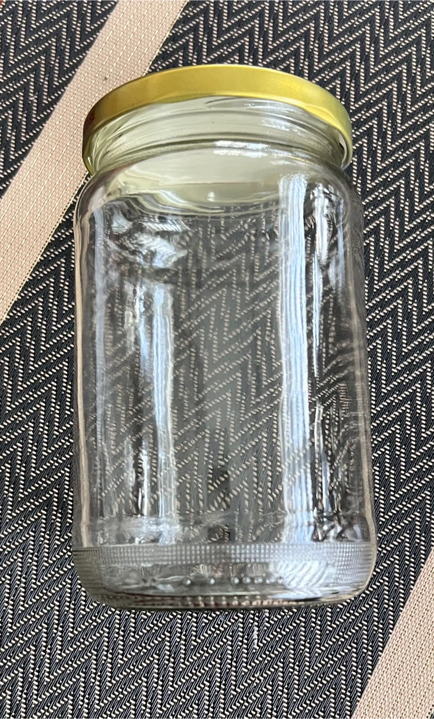 11 Empty Glass Jars with lids & additional 6 of different sizes