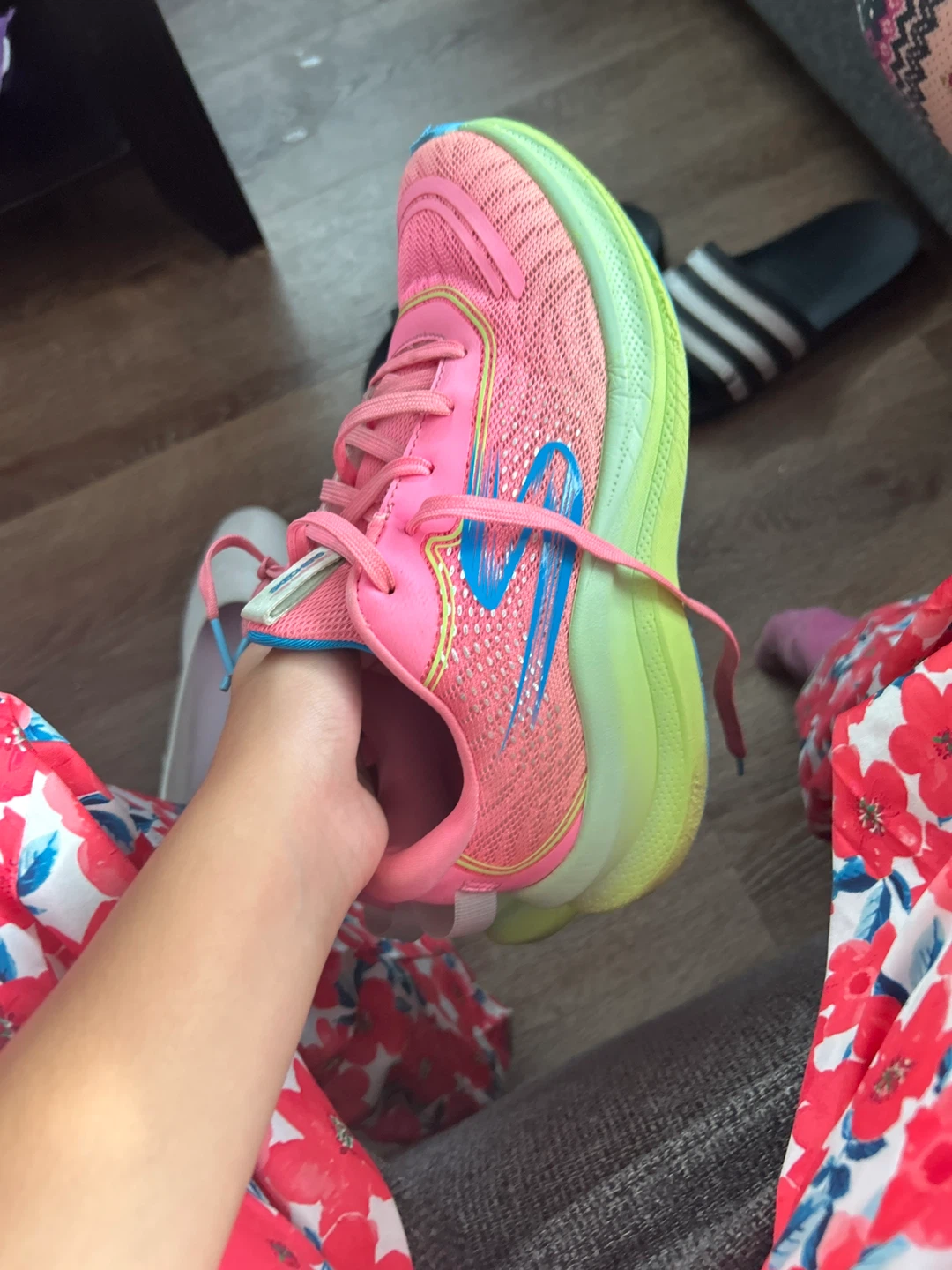 Skechers Pink/Blue Running Shoes