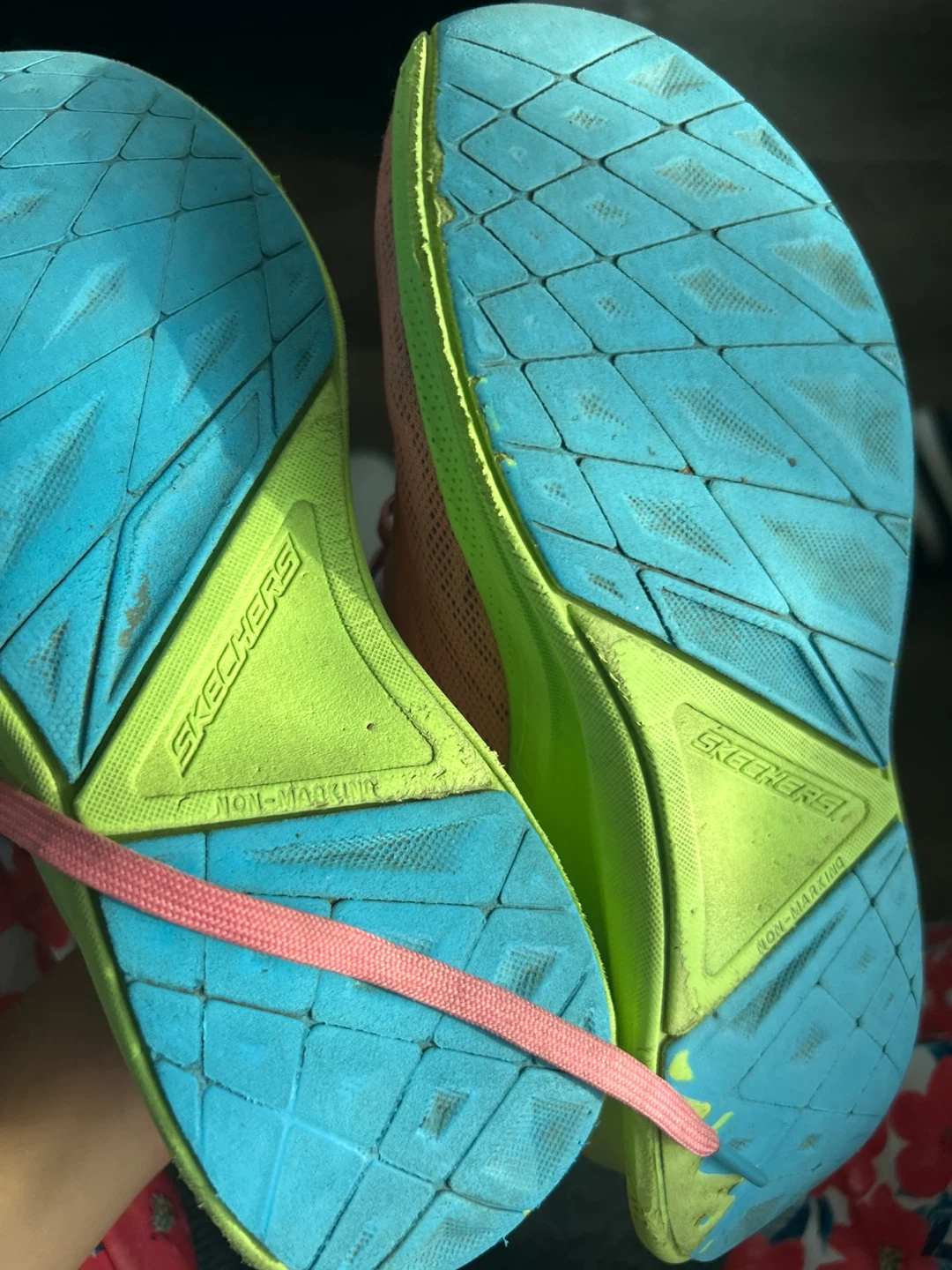 Skechers Pink/Blue Running Shoes - photo 2