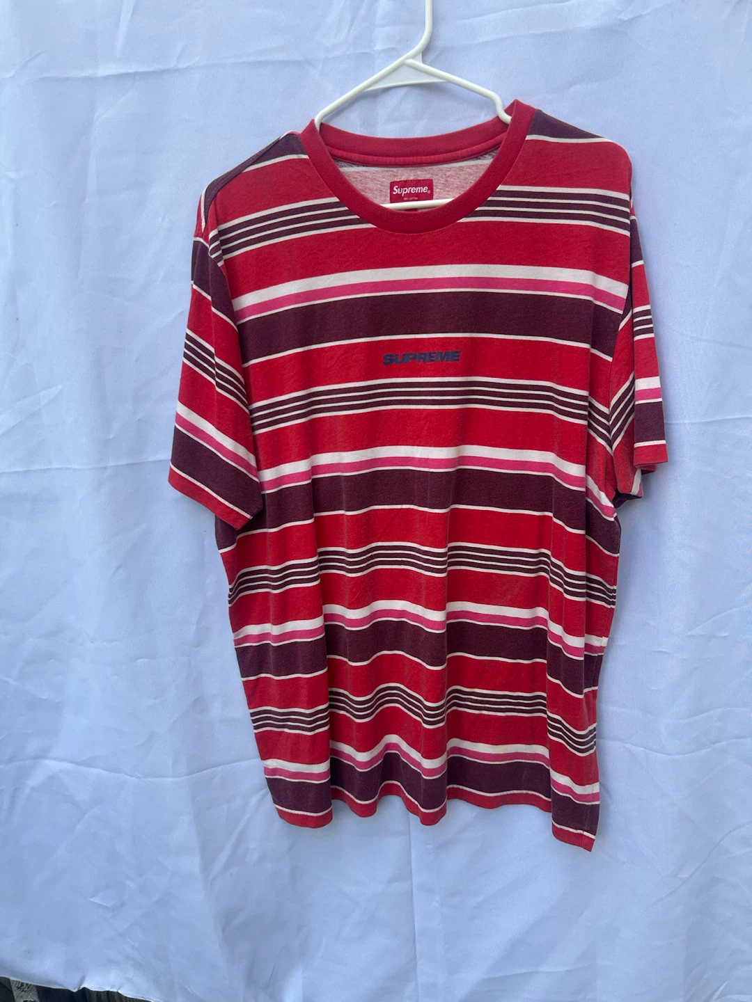 Supreme Striped T-Shirt - XL