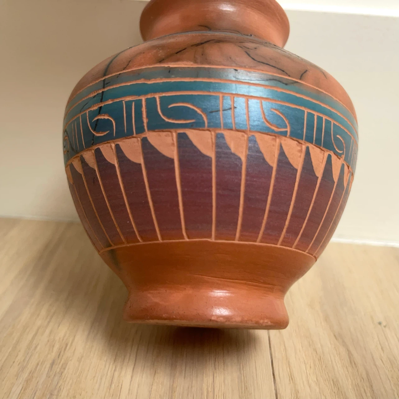 Vintage Southwestern Pueblo Style Terracotta Pottery Vase - photo 5