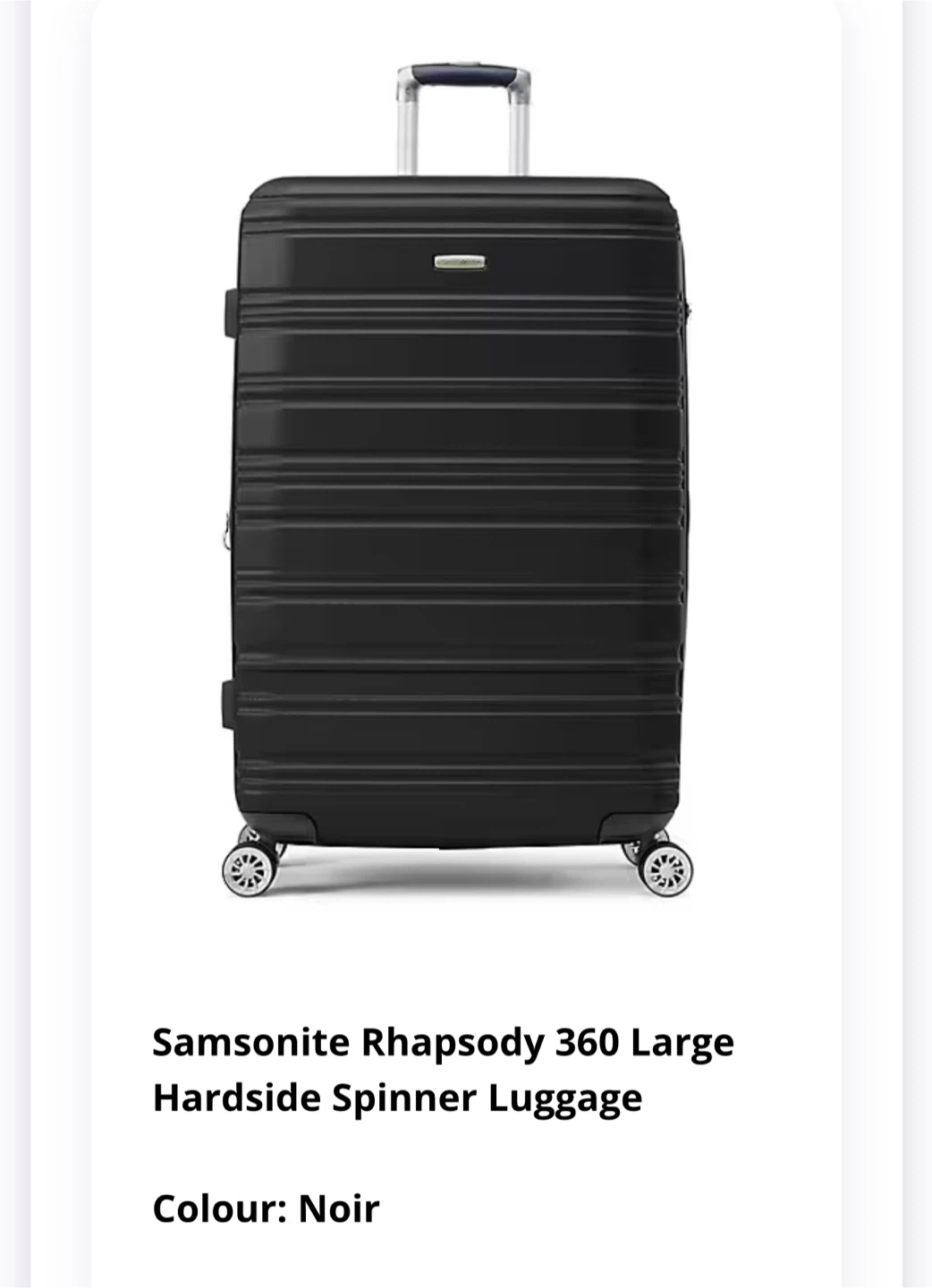 Samsonite Rhapsody 360 Large Hardside Spinner – 28-inch